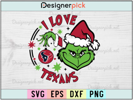 NFL Grinch Houston Texans SVG, NFL Grinch SVG