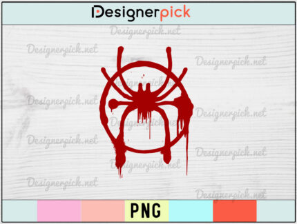 Spider-Verse Logo PNG design, Miles Morales T-shirt Design
