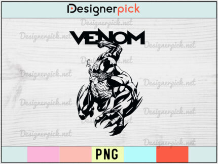 Venom cartoon PNG, Venom PNG High Quality,Venom T-shirt Design