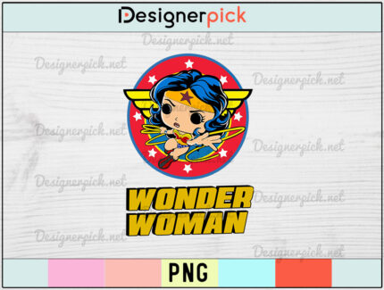 Wonder Woman PNG design, Wonder Woman cartoon PNG, Superhero PNG