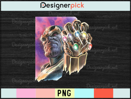 Thanos PNG design, Thanos T-shirt Design, Villain Thanos PNG