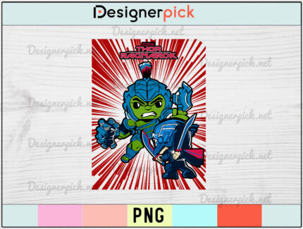 Thor Ragnarok PNG design, Hulk T-shirt Design, Thor PNG
