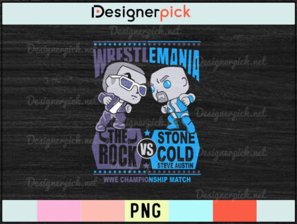 WWE PNG design, Ston Cold T-shirt Design, WWE Cartoon PNG