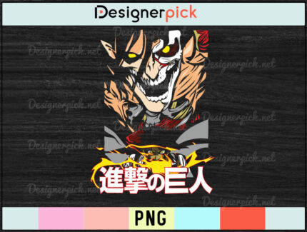 Attack on Titan Png Design, Attack on Titan T-shirt Design, Attack on Titan Anime Png