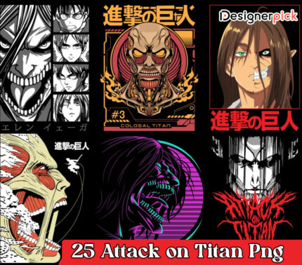 Attack On Titans Png Bundle, Attack On Titans Tshirt Design, Anime Png Bundle