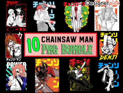 Chainsaw Man PNG bundle, Chainsaw Man Clipart, Anime Movie PNG