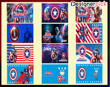 Captain America Tumbler Bundle, Avenger Tumbler Wrap, Marvel Wrap