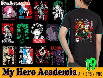 My Hero Academia Png Bundle, My Hero Academia Clipart, Anime Movie Png
