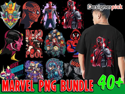 Marvel Png Bundle, Superhero Kid Clipart, Avenger Png