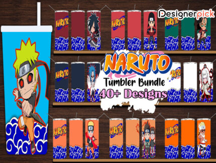 Naruto Tumbler Bundle, Anime Naruto Tumbler Wrap, Anime Tumbler Bundle