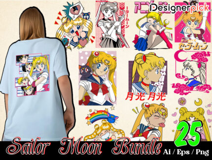 Sailer Moon Png Bundle, Sailer Moon Clipart, Anime Sailer Moon Png