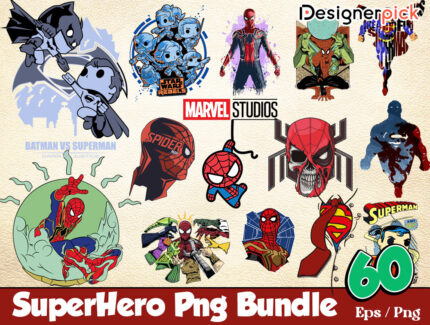Superhero Png Bundle, Superhero Kid Clipart, Superhero Tshirt Design bundle