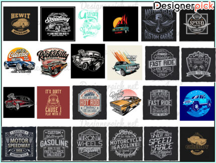 Car Tshirt Design bundle, Cars SVG bundle, Vintage Car Clipart