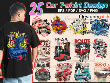 Cars SVG bundle, Vintage Car Clipart, Car Tshirt Design bundle