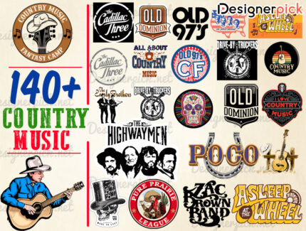 Country Music Svg Bundle, Old Music Svg Bundle, Music Sublimation Bundle