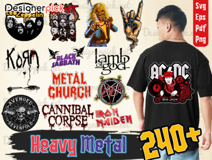 Heavy Metal Svg Bundle, Metal Music Svg Bundle