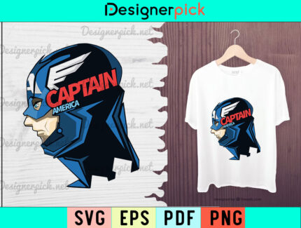 Captain America Svg, Captain America Tshirt Design, Captain America Vector Eps
