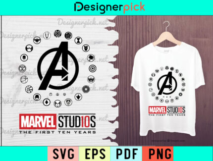 Marvel Studio Svg, Marvel Studio Tshirt Design, Marvel Vector Eps