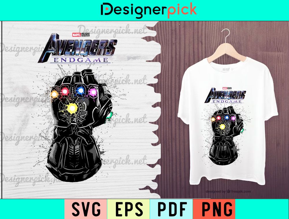 Maglietta Uomo TShirt-People Avengers Endgame Logo - 100% Cotone, Stampa Di Qualità, Taglie Dalla S Alla 5XL