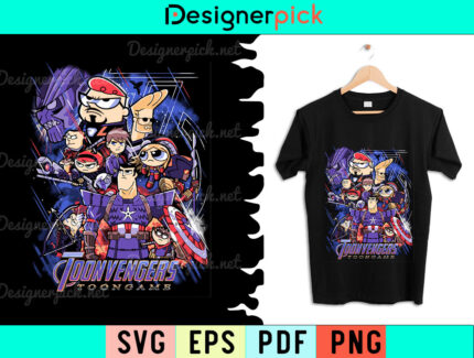 Toonvengers Svg Design, Avengers Svg, Avengers Tshirt Design
