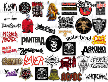 Heavy Metal Svg Bundle, Metal Music Svg Bundle