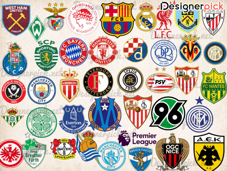Soccer Team Svg Bundle, Football Logo Svg, Football Svg Bundle ...