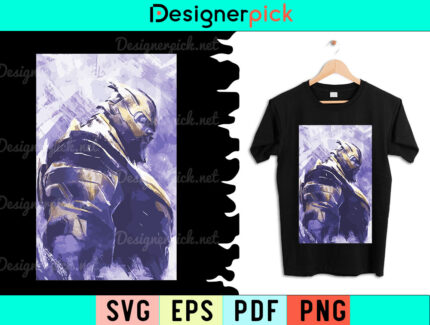 Thanos Svg Design, Thanos Svg, Thanos Tshirt Design