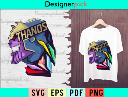 Thanos Svg, Thanos Tshirt Design, Thanos Cartoon Svg