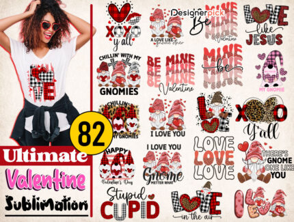 Ultimate Valentine Sublimation Bundle, Cute Valentine Png