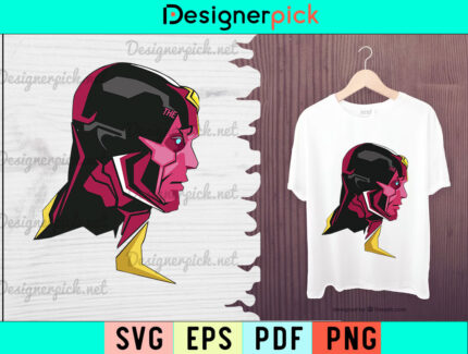 Vision Svg Design, Vision Svg, Vision Avenger Tshirt Design