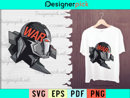 War Machine Svg Design, War Machine Svg, War Machine Tshirt Design
