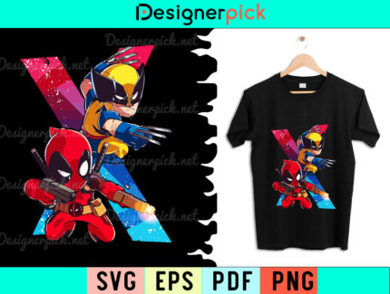 X-Man and Deadpool Svg design, Deadpool Svg Design, Xman Svg