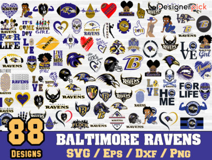 Baltimore Ravens Svg Bundle, NFL Ravens svg