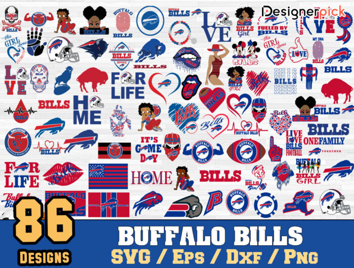 Buffalo Bills Svg Bundle, NFL Bills svg - Designerpick