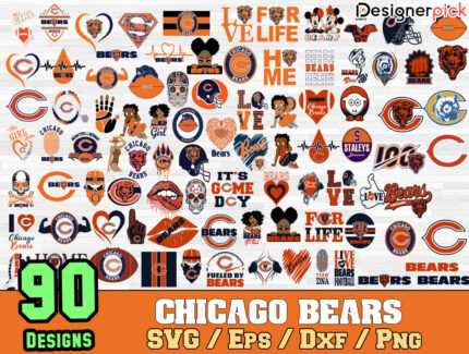 Chicago Bears Svg Bundle, NFL Bears Svg
