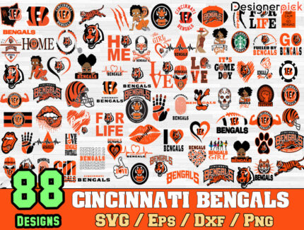 Cincinnati Bengals Svg Bundle, NFL Bengals svg