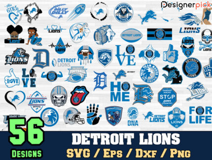 Detroit Lions Svg Bundle, NFL Lions svg