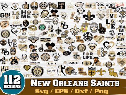 New Orleans Saints Svg Bundle, NFL Saints svg
