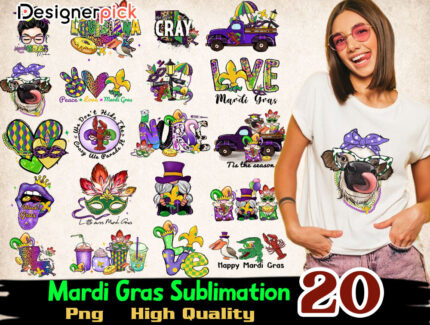 Mardi Gras Png Bundle, Mardi Gras Sublimation Bundle