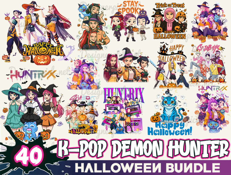 Kpop Demon Hunter Halloween PNG Bundle