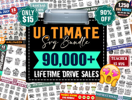 Huge SVG Bundles, Ultimate SVG Bundle, SVG Cuttable files ready to craft