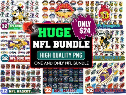 Huge NFL Png Bundle, NFL Mascot Png Bundle