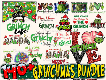 Grinchmas PNG Bundle, Grinch Png Bundle