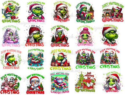 Grinchmas PNG Bundle, Christmas Bundle Png