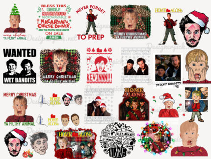 Home Alone Christmas Bundle Png, Holiday Movies Friends Png