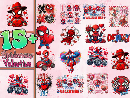 Spiderman Valentine PNG, Superhero Valentines Png