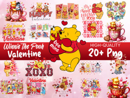 Winnie The Pooh Valentine’s Day Png