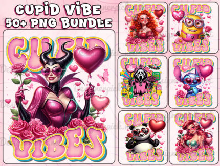 Valentine Cupid Png Bundle, Love Hearts Png