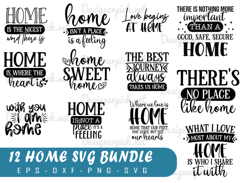 Home svg bundle - Designerpick